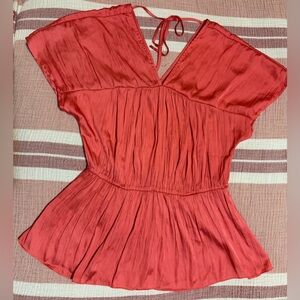BCBGMaxAzria Y2K Coral Top